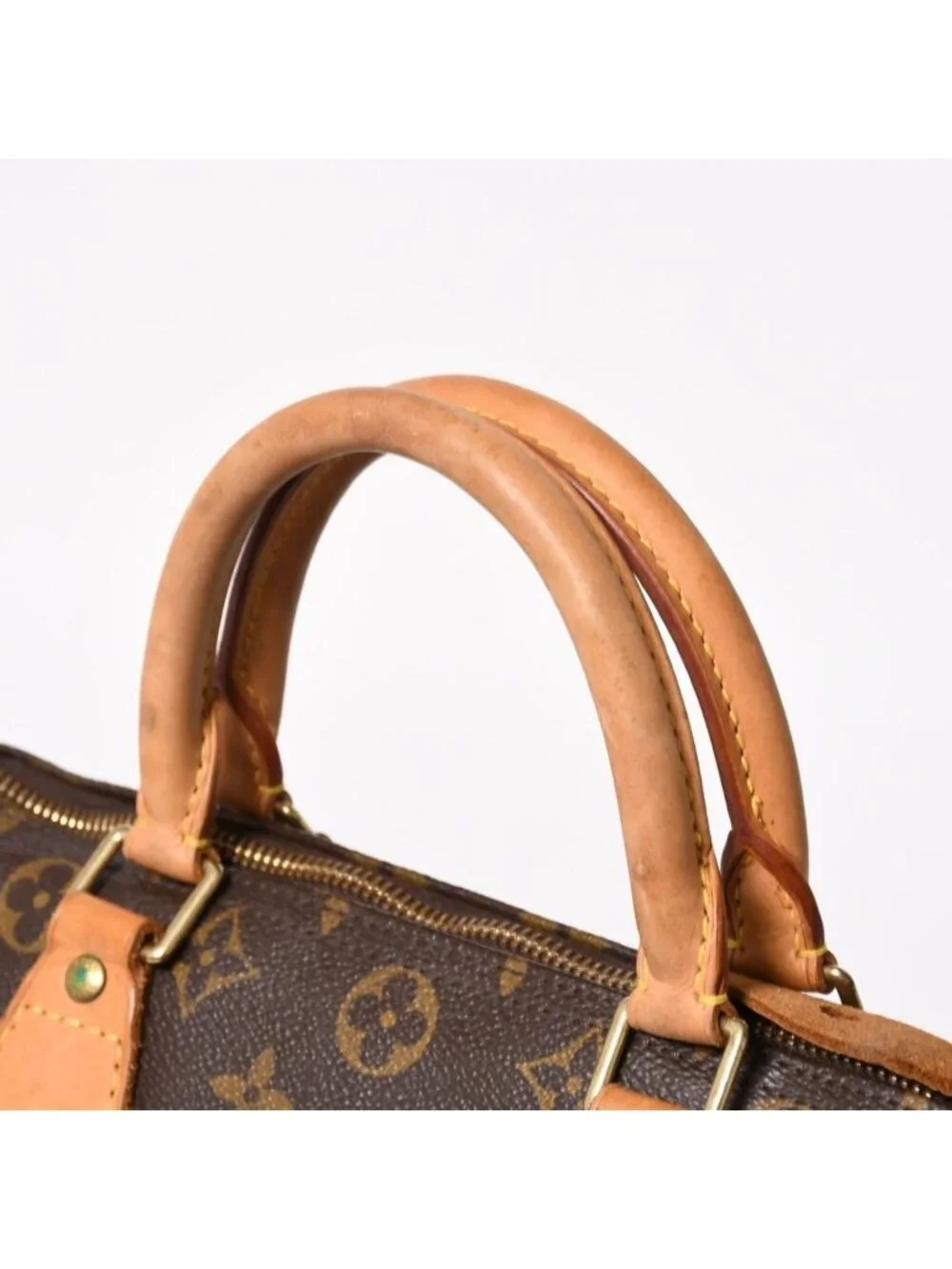 Louis Vuitton Speedy 30 Handbag Monogram Brown Gold